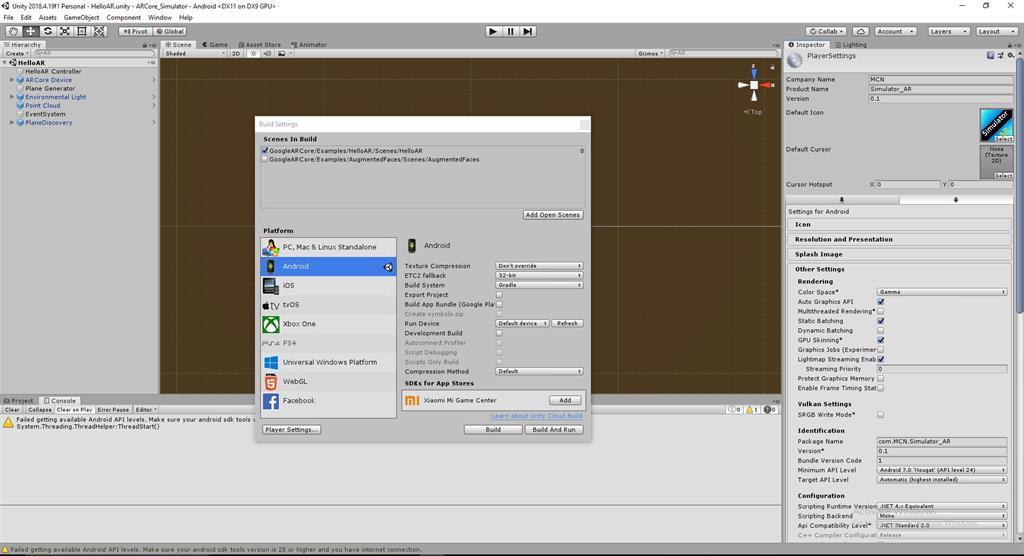 Building A Simple Google ARCore Demo With Simulator Augmented Reality